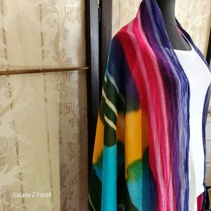 Colorful Abstract Women's Scarf Cotton